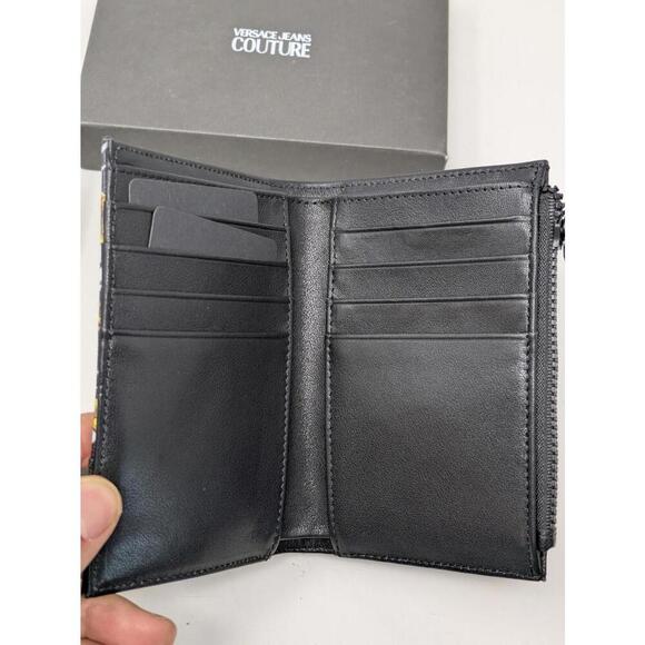 Versace Mens Saffiano Range Logo Couture Logo Print Wallet-73YA5PY5 - Picture 4 of 7